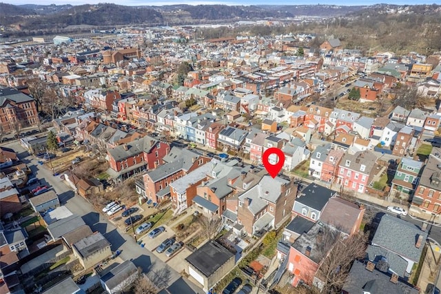 drone / aerial view featuring a residential view