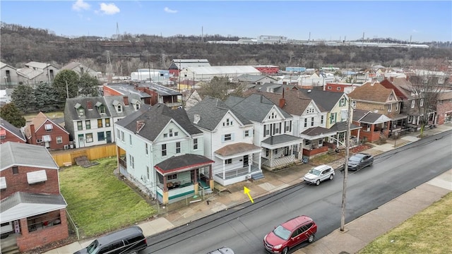 bird's eye view featuring a residential view