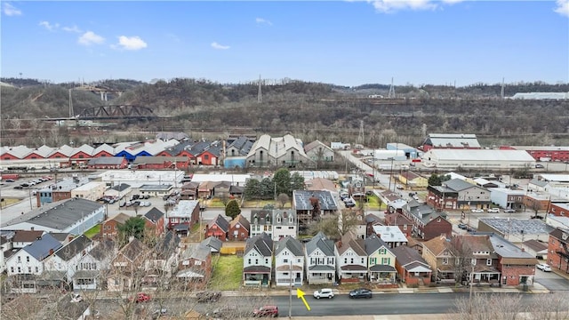 aerial view featuring a residential view