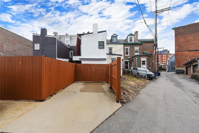 exterior space featuring a gate