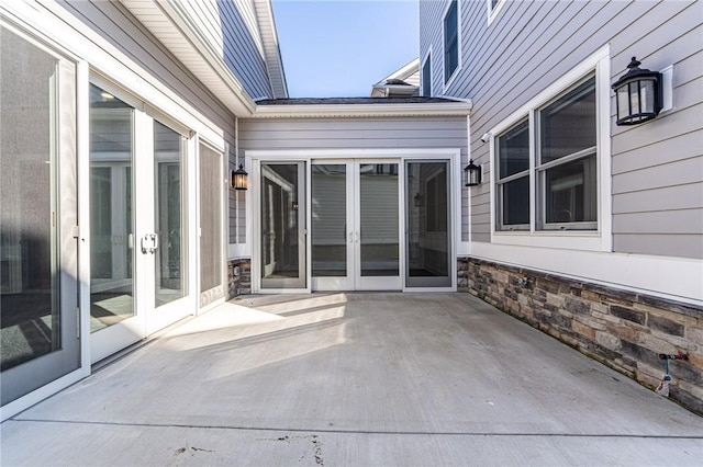 view of patio / terrace with french doors