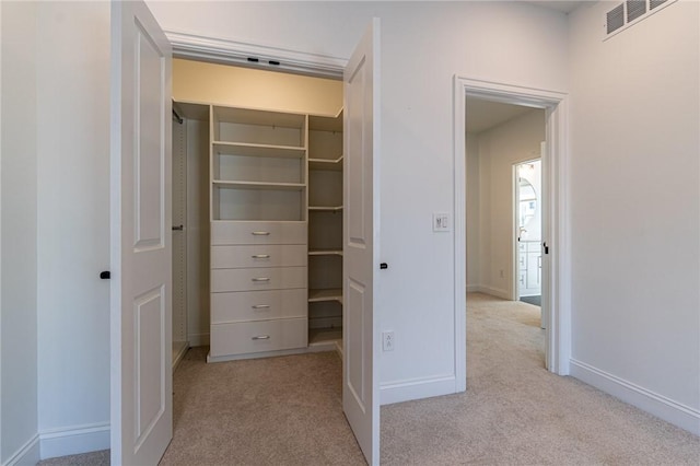 closet with visible vents