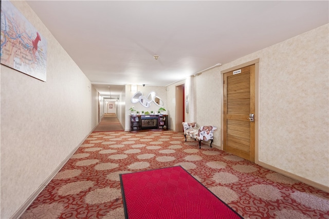 interior space featuring carpet floors