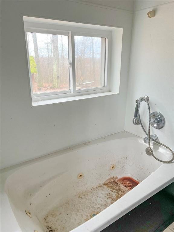 full bathroom featuring a bathtub