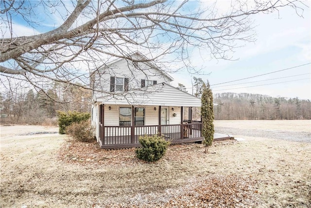 view of front of house with a porch