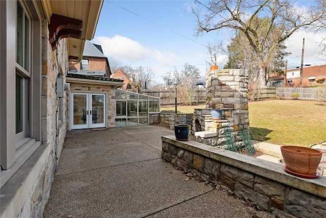 view of patio / terrace with a fenced backyard