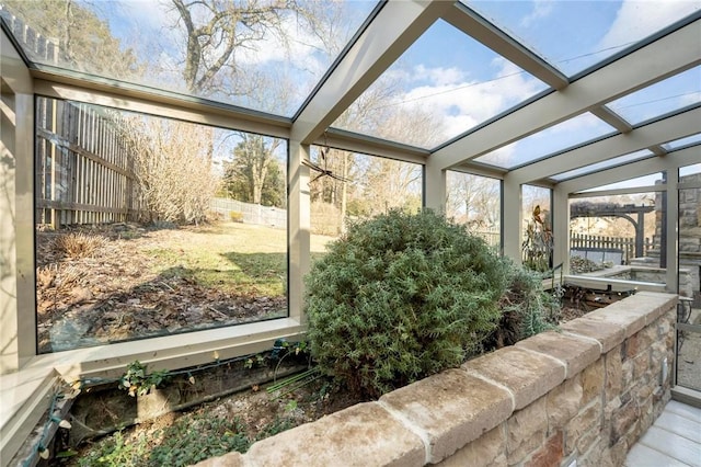 sunroom featuring plenty of natural light