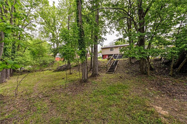 906 Tidal Terrace Dr, Shaler, PA 15101 - view of yard featuring stairway and a deck