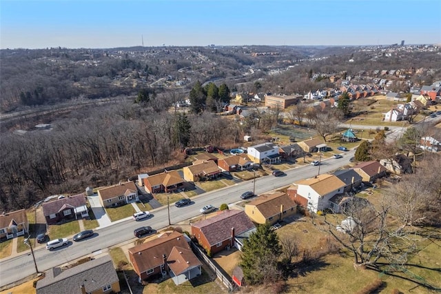 birds eye view of property featuring a residential view