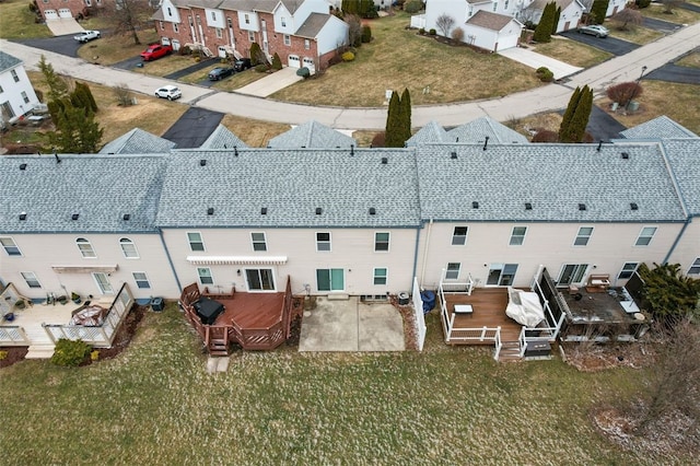 birds eye view of property featuring a residential view