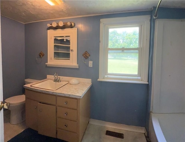 2343 Downing Ln, Hermitage, PA 16148 - full bath featuring vanity and ornamental molding