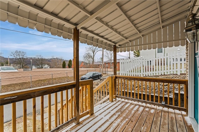 view of wooden terrace