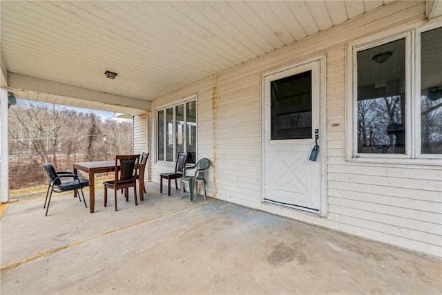 view of patio / terrace with outdoor dining area