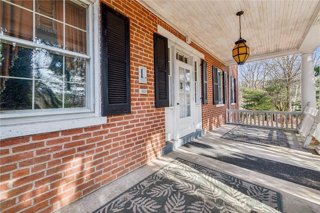 exterior space featuring a porch