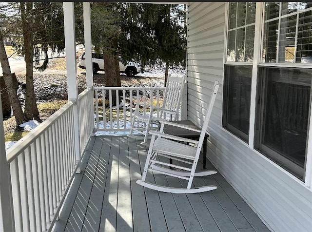 view of wooden terrace