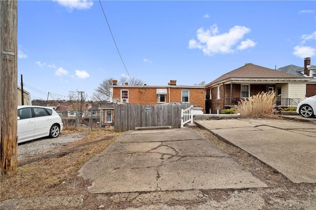 view of road with driveway