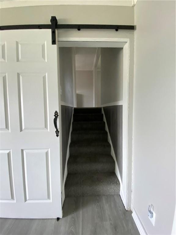 12 Little Pine Pl, City Of Franklin, PA 16323 - staircase featuring wood finished floors