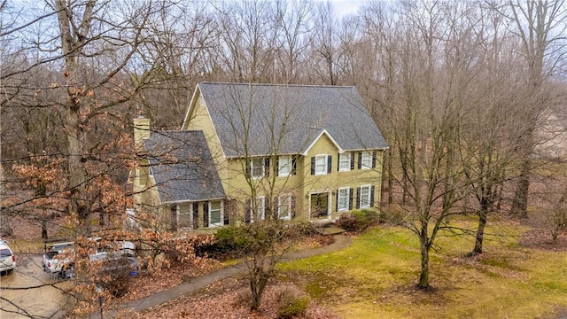 view of colonial inspired home