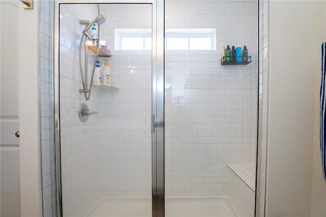 full bath featuring a shower stall