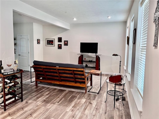 108 Sweetwater Dr, Moon/Crescent Twp, PA 15108 - living area with light wood-style flooring and baseboards