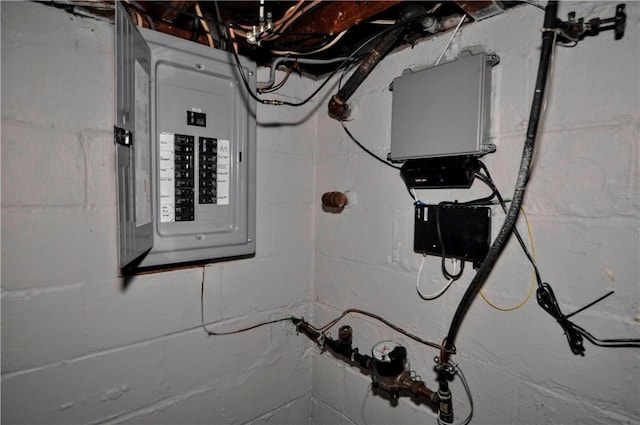 utility room featuring electric panel