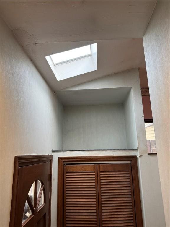 interior details with a skylight