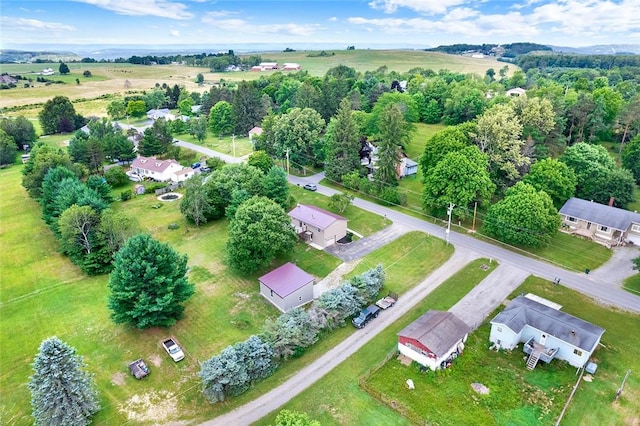 bird's eye view featuring a rural view