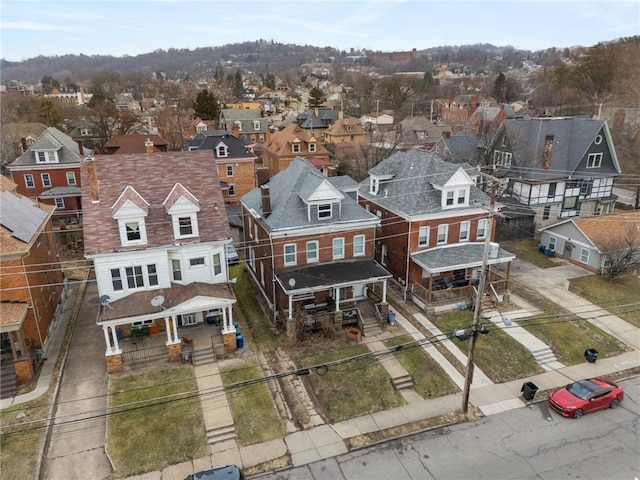 birds eye view of property featuring a residential view