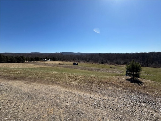 property view of mountains with a rural view