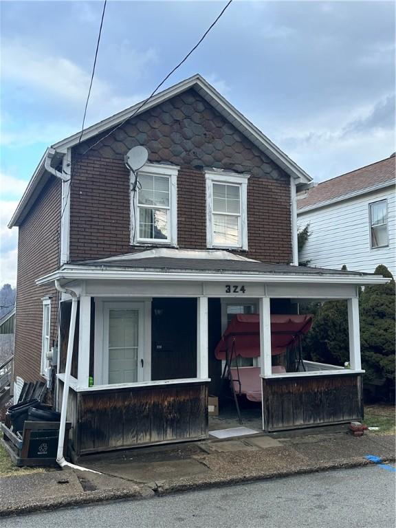 view of front of home featuring a porch