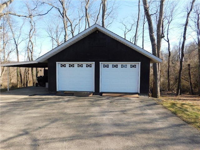 garage featuring a garage