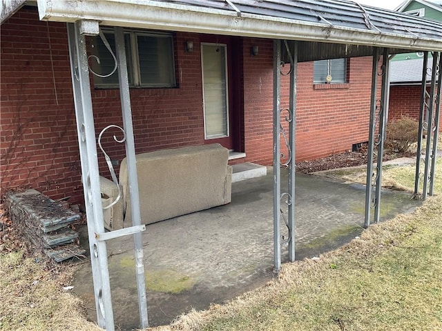 view of patio with entry steps