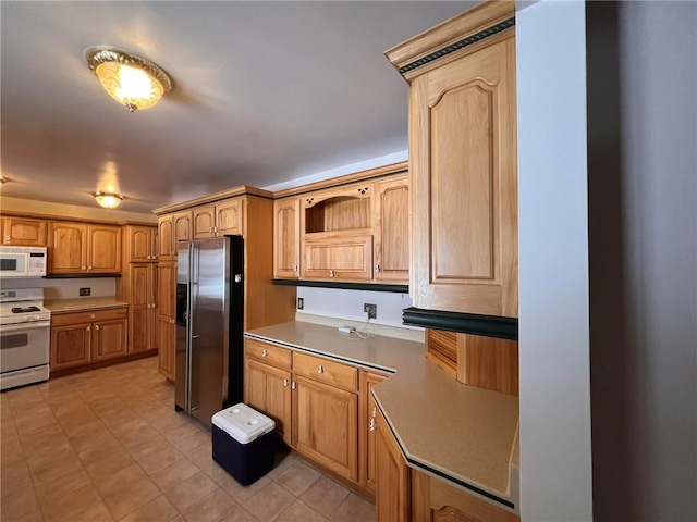 kitchen featuring white appliances