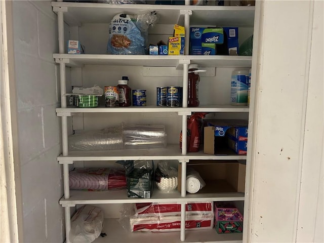 view of pantry