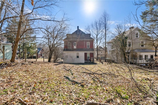 view of rear view of property