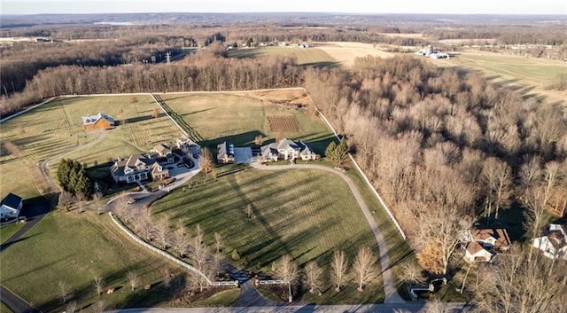 4605 Whippoorwill Dr, Hermitage, PA 16148 - aerial view of property and surrounding area featuring rural landscape