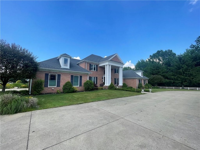 4605 Whippoorwill Dr, Hermitage, PA 16148 - greek revival inspired property featuring brick siding
