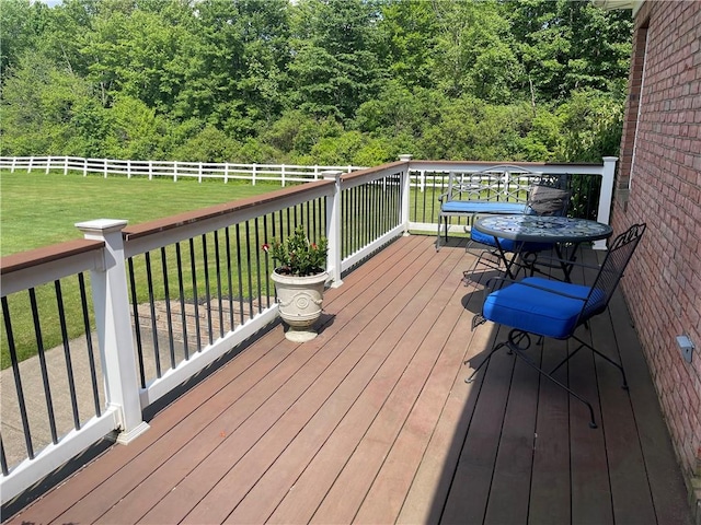 4605 Whippoorwill Dr, Hermitage, PA 16148 - deck with a fenced backyard and a forest view