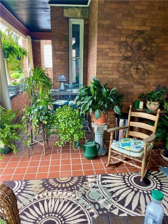 balcony featuring a patio