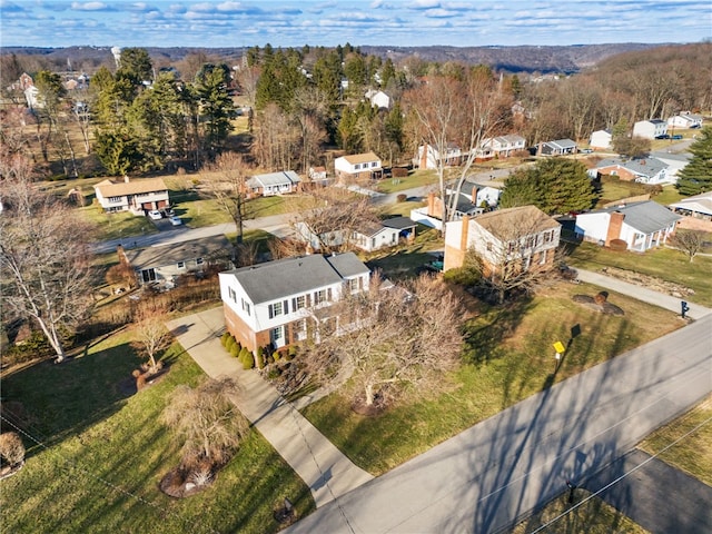 bird's eye view with a residential view