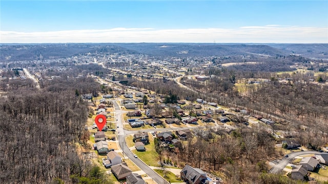 birds eye view of property featuring a residential view