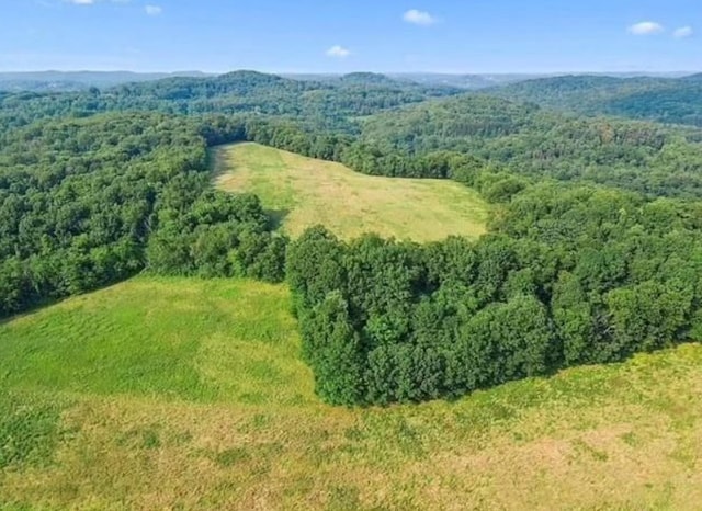 aerial view featuring a view of trees