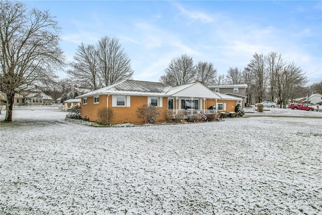 view of front of house featuring a porch