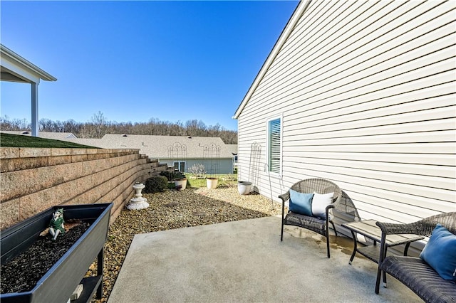 view of patio with fence