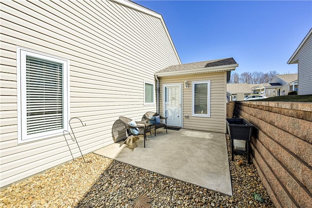 view of patio with fence