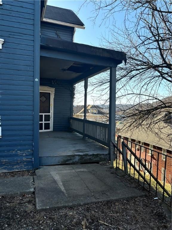 wooden deck with fence