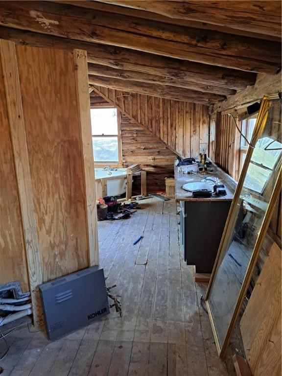 view of attic