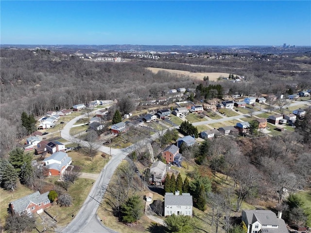 birds eye view of property featuring a residential view