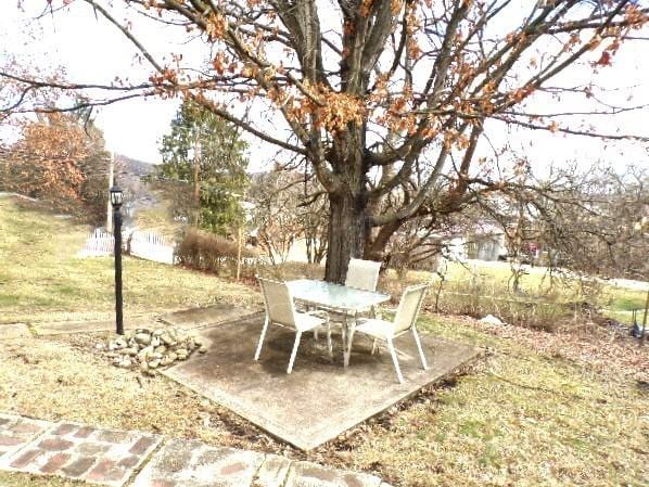 view of yard with a patio area