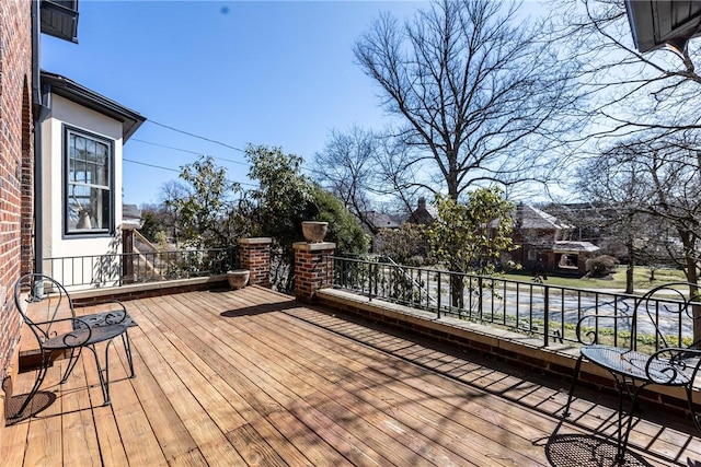 view of wooden terrace